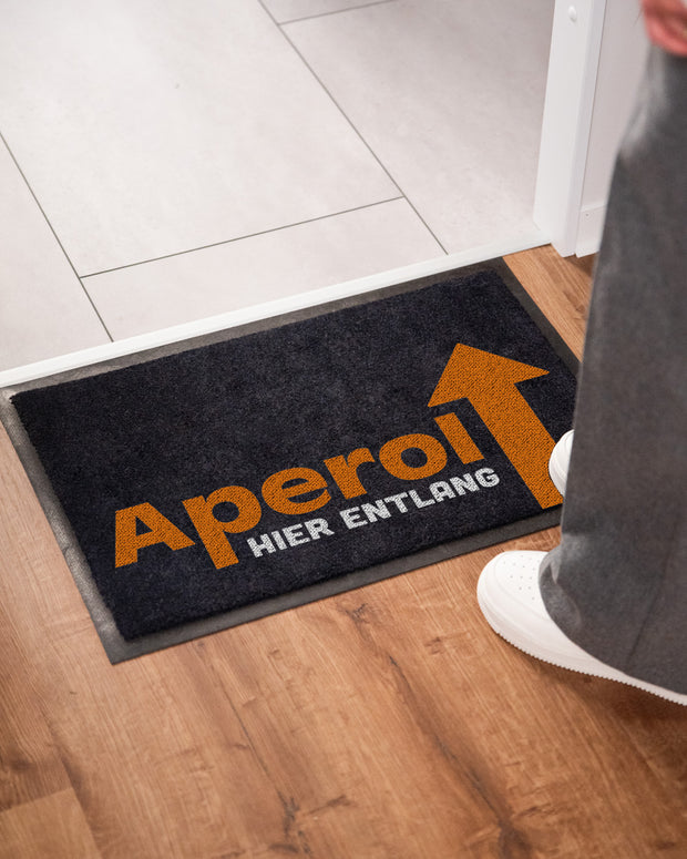 Aperol hier entlang - Fußmatte