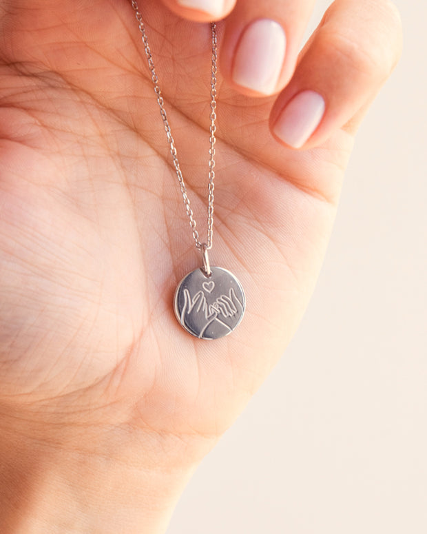 Pinky Swear - Halskette Silber mit Karte