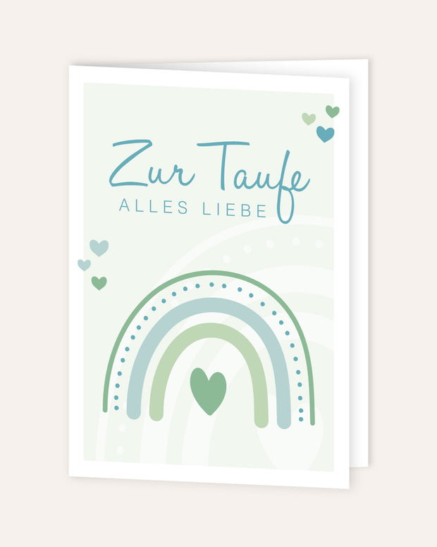 Zur Taufe alles Liebe - Grußkarte