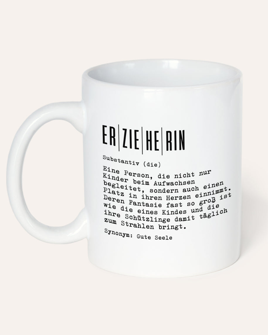 Definition Erzieherin - Tasse