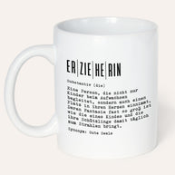 Definition Erzieherin - Tasse