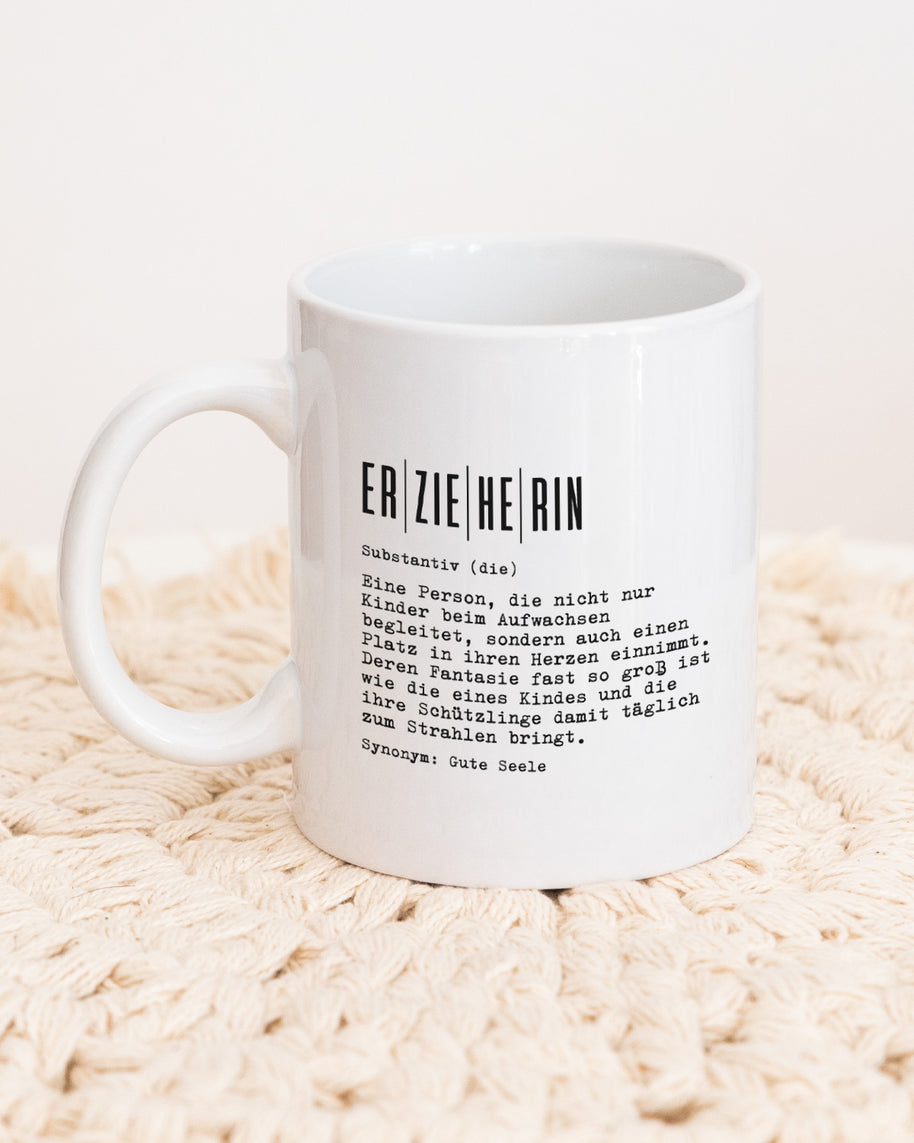 Definition Erzieherin - Tasse