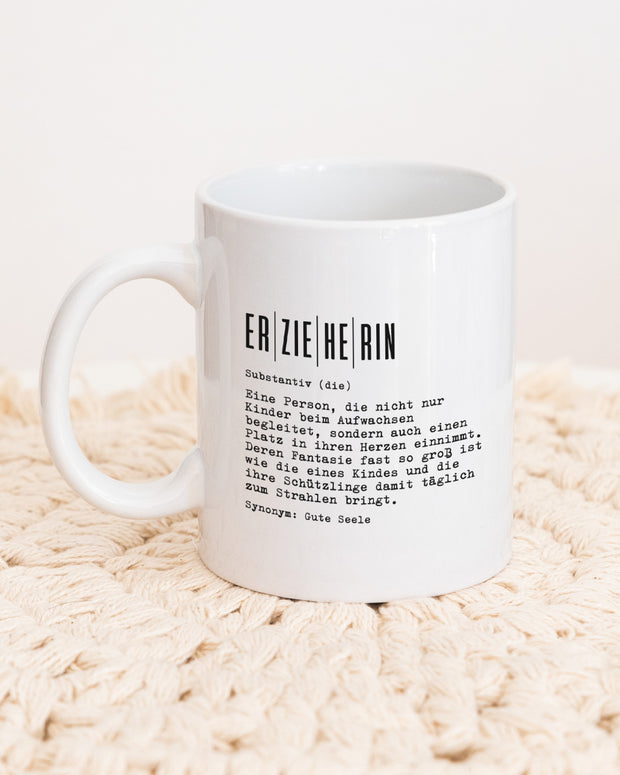 Definition Erzieherin - Tasse