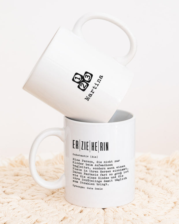 Definition Erzieherin - Tasse