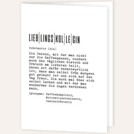 Lieblingskollegin - Grußkarte