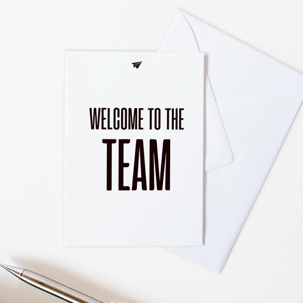 Welcome to the Team - Grußkarte