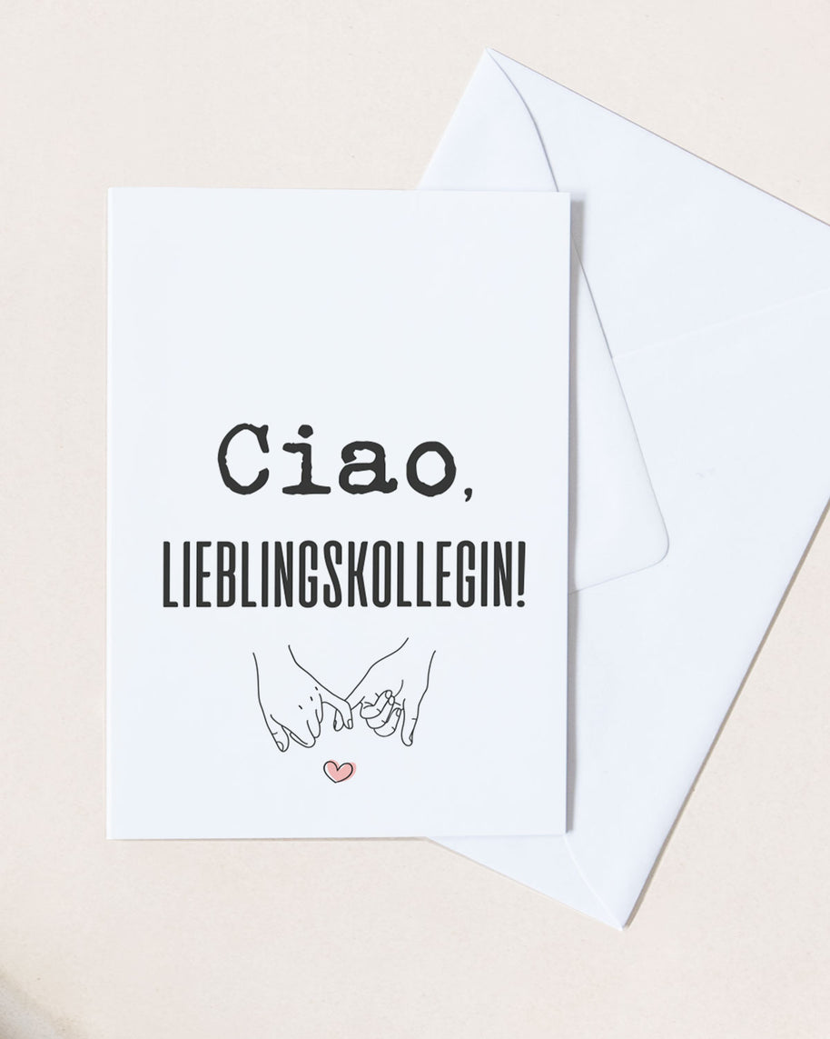 Ciao, Lieblingskollegin - Grußkarte