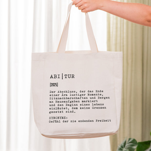 Definition Abitur - Stofftasche
