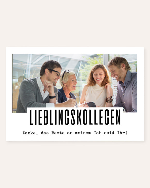 Danke, das Beste an meinem Job - Foto-Poster