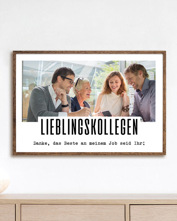 Danke, das Beste an meinem Job - Foto-Poster