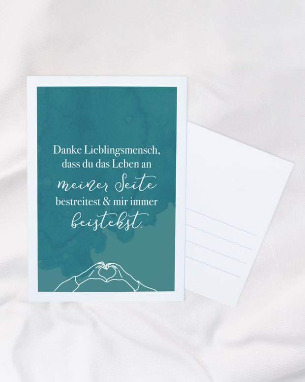 Danke Lieblingsmensch - Postkarte