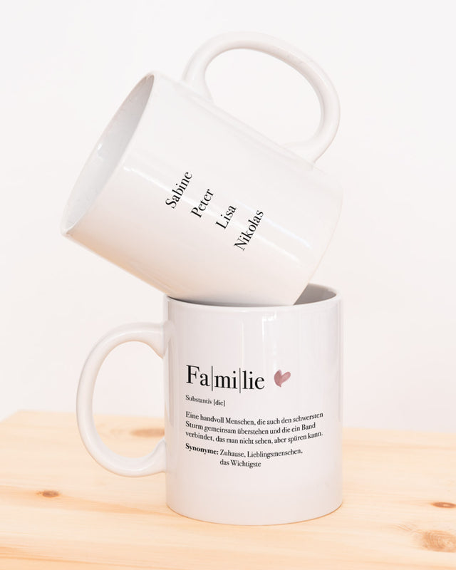 Motiv: Definition Familie - VS" Tasse