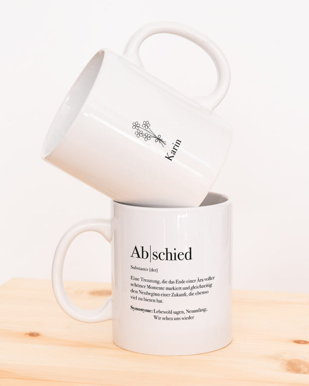 Motiv: Definition Abschied - VS" Tasse