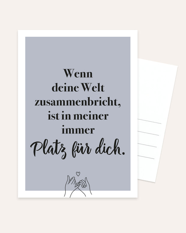 Platz für dich - Postkarte