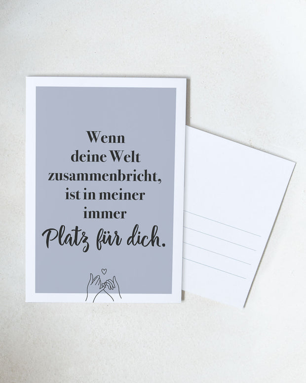 Platz für dich - Postkarte