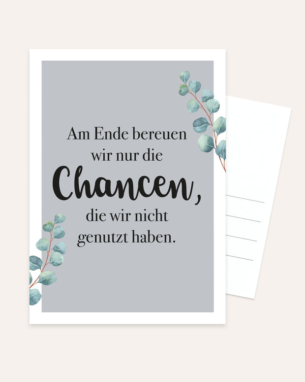 Chancen - Postkarte