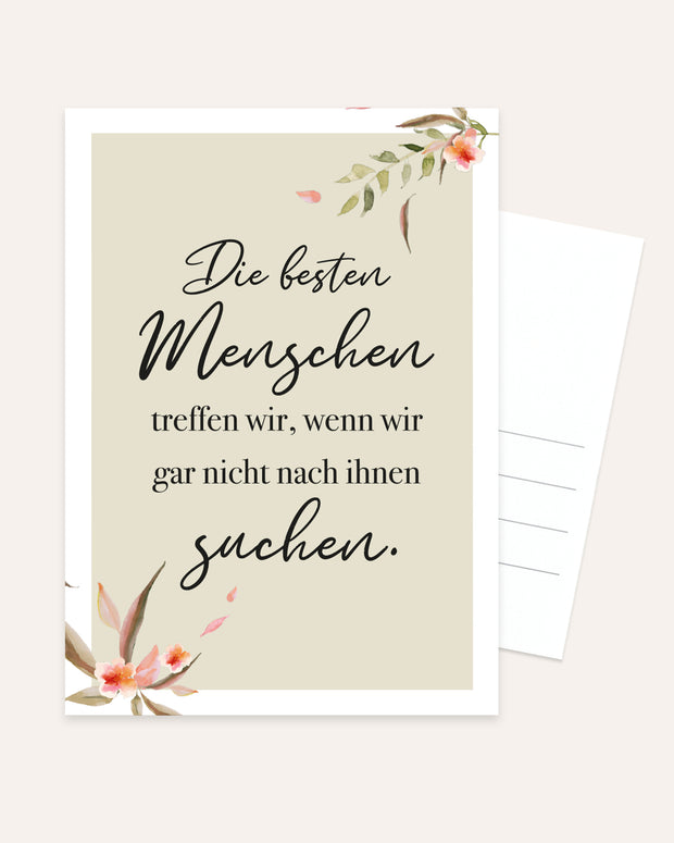 Die besten Menschen - Postkarte