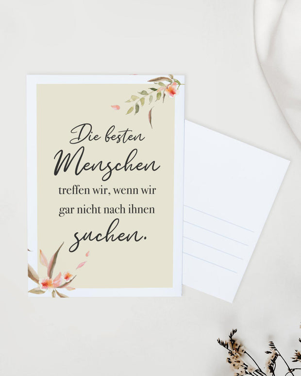 Die besten Menschen - Postkarte