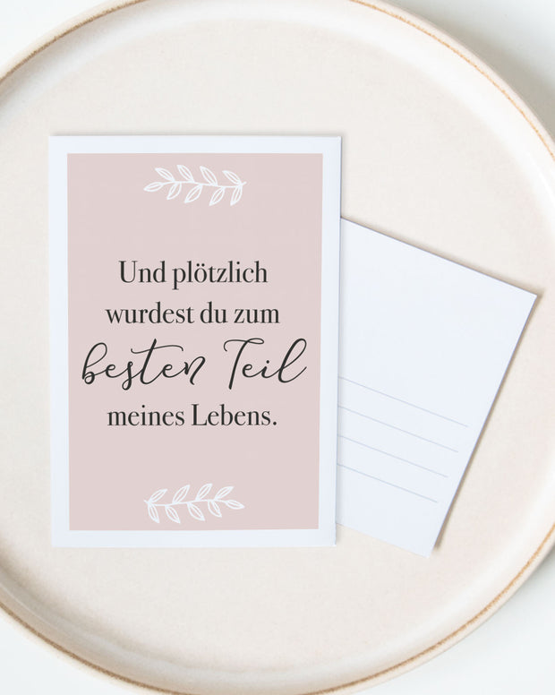 Besten Teil - Postkarte