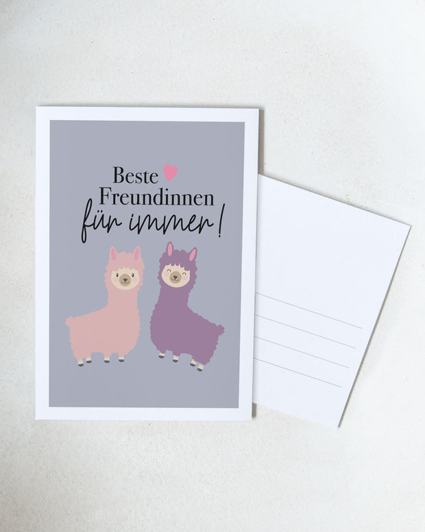 Beste Freundinnen für immer - Postkarte