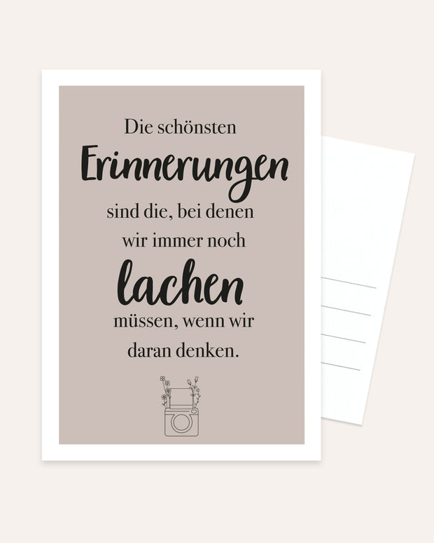 Die schönsten Erinnerungen - Postkarte