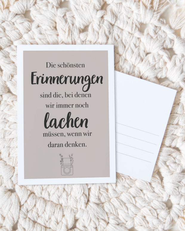 Die schönsten Erinnerungen - Postkarte