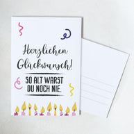 Herzlichen Glückwunsch - Postkarte