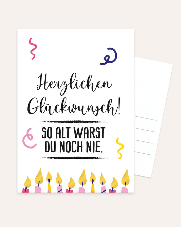 Herzlichen Glückwunsch - Postkarte