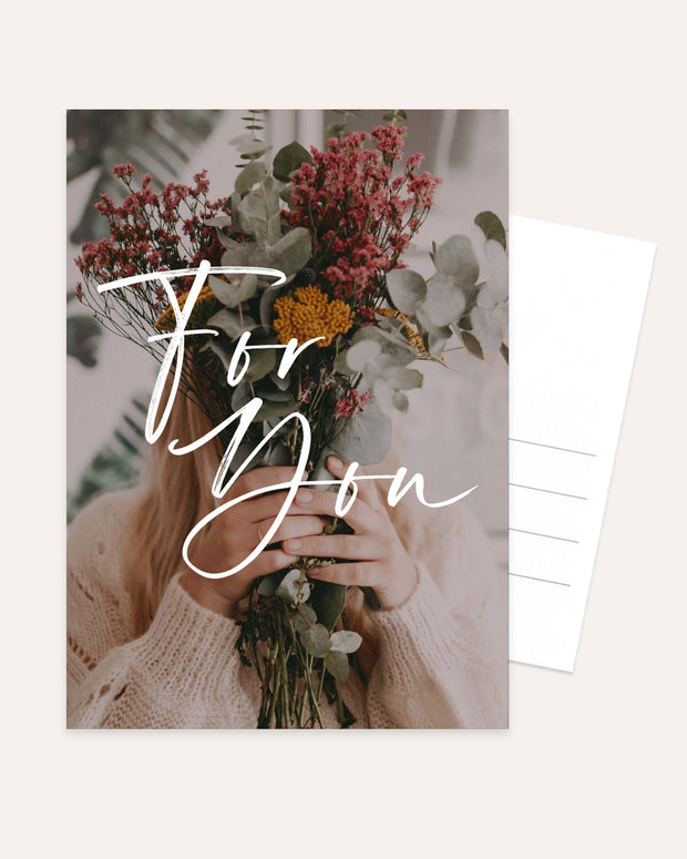 For you - Postkarte