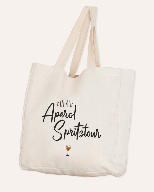 Motiv: Bin auf Aperol Spritztour - VS" Stofftasche