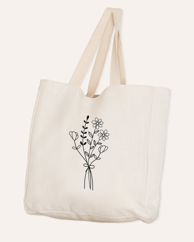 Motiv: Blumen Bouquet No.2 - VS" Stofftasche