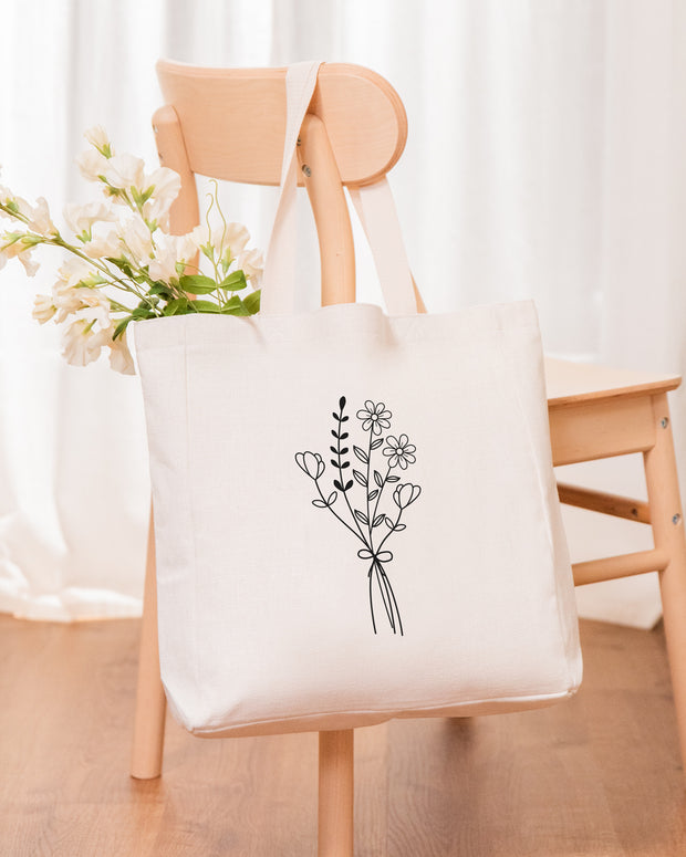 Motiv: Blumen Bouquet No.2 - VS" Stofftasche