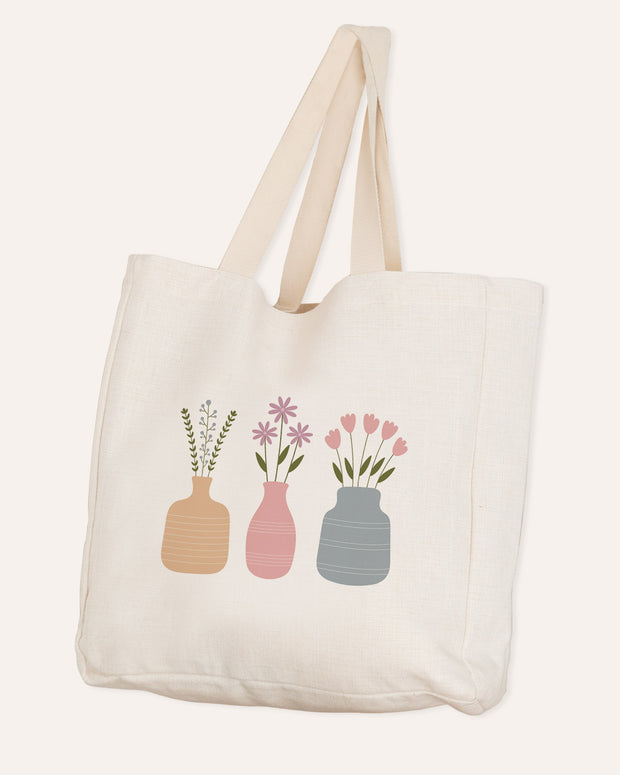 Motiv: Flowers - VS" Stofftasche