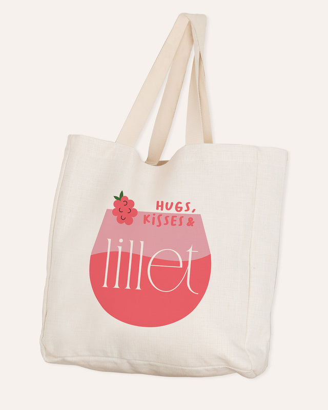 Motiv: Hugs, Kisses & Lillet - VS" Stofftasche