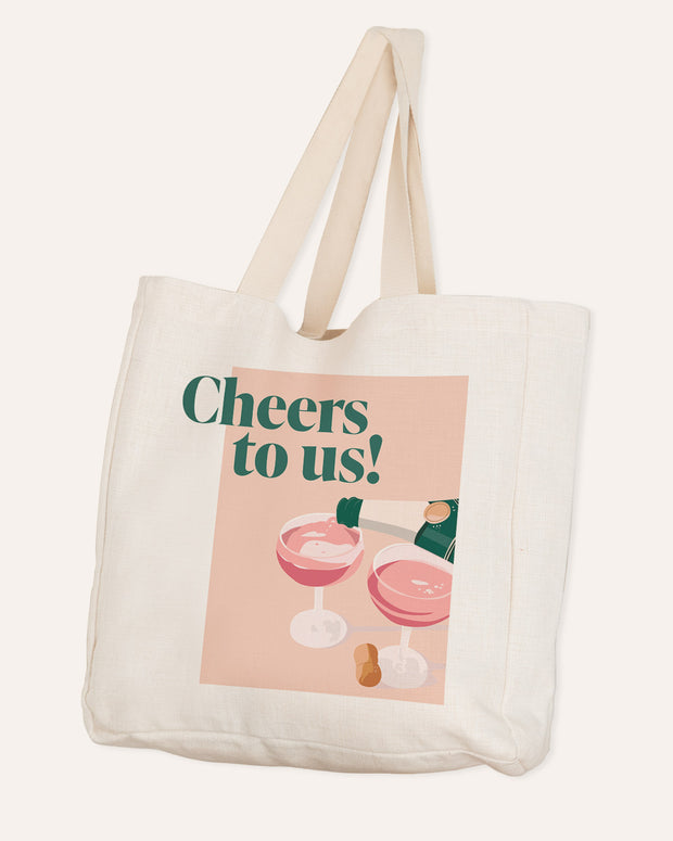 Motiv: Cheers to us - VS" Stofftasche
