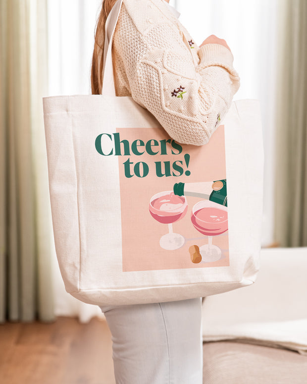 Motiv: Cheers to us - VS" Stofftasche