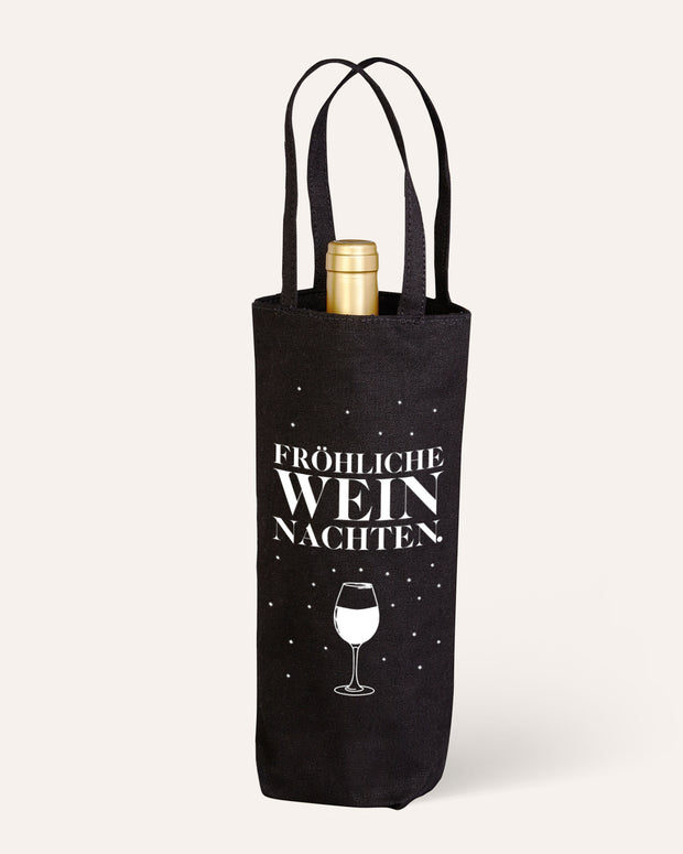 Fröhliche WEINnachten - Flaschenbeutel
