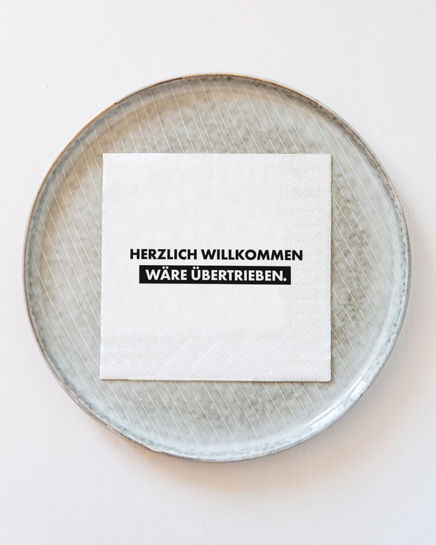 Willkommen - Serviette
