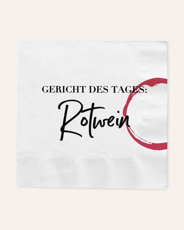 Rotwein - Serviette