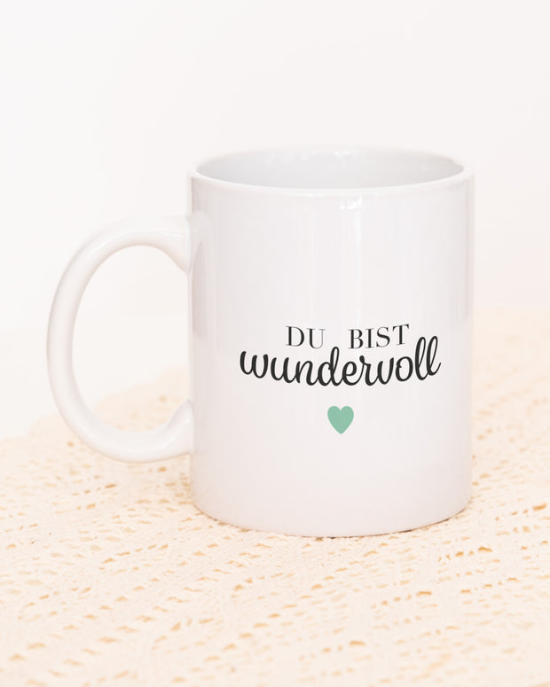 Motiv: Du bist wundervoll -  VS" Tasse