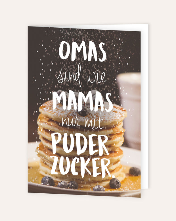Omas sind wie Mamas - Grußkarte