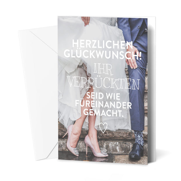 Wie füreinander gemacht - Grußkarte