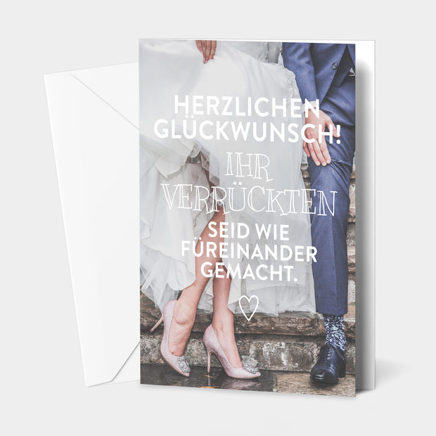 Wie füreinander gemacht - Grußkarte