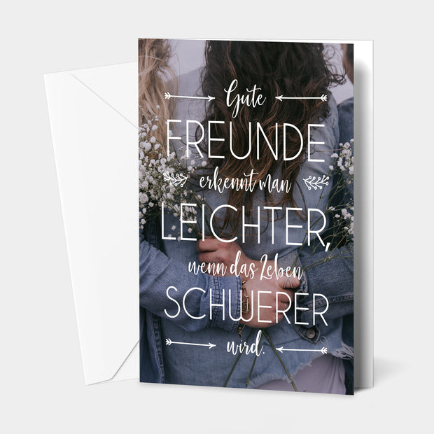 Gute Freunde - Grußkarte