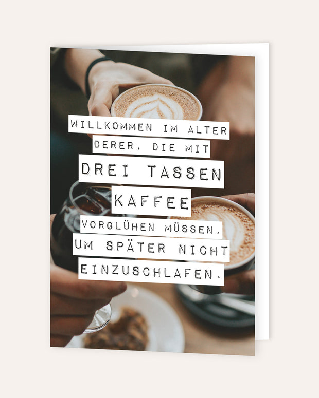 Willkommen im Alter - Grußkarte