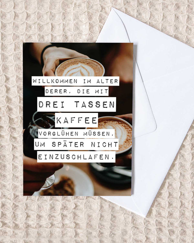Willkommen im Alter - Grußkarte