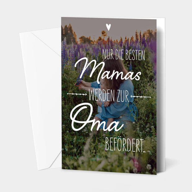 Nur die besten Mamas - Grußkarte