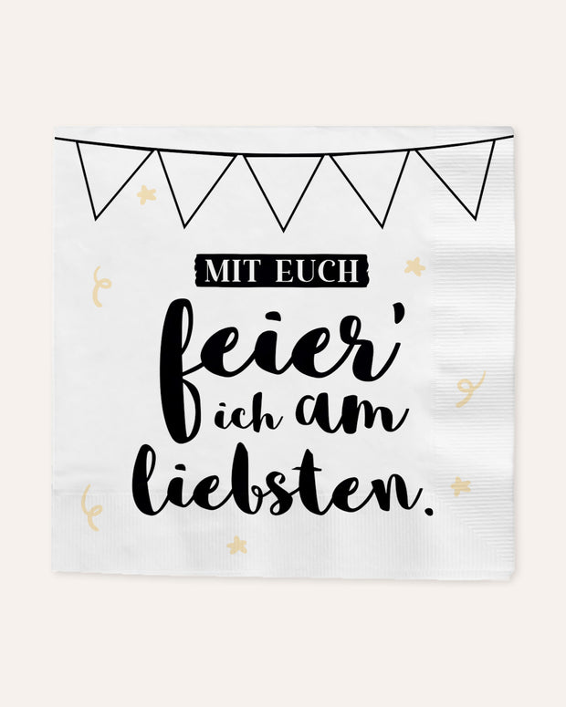 Mit euch - Serviette