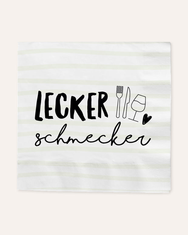 Lecker schmecker - Serviette