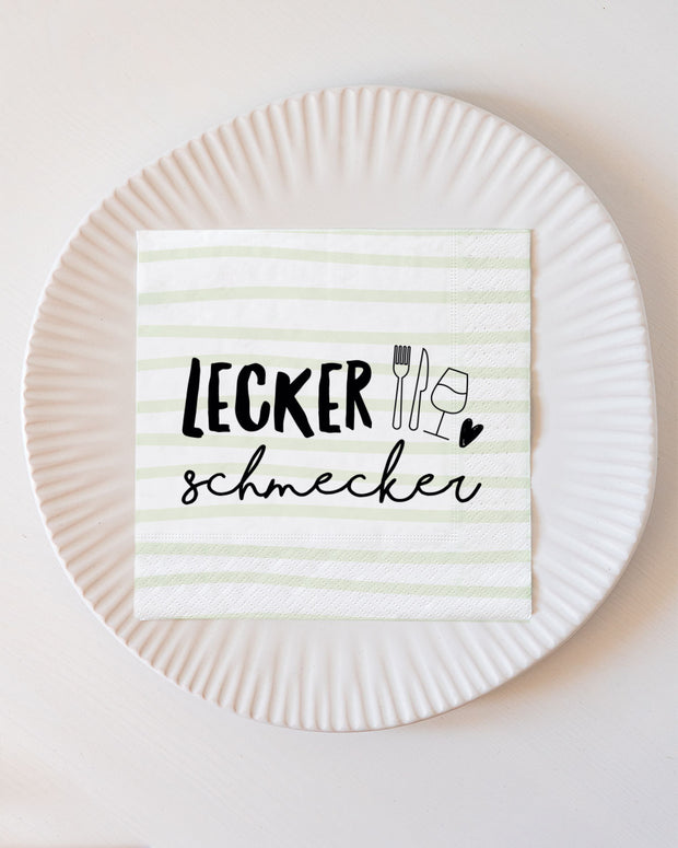 Lecker schmecker - Serviette